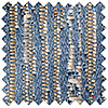 Cascade, Cornflower - Twist&Fit Roman Blind